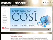 Tablet Screenshot of noosaartstheatre.org.au